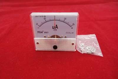 85C1 Amperometro Analogico DC 0-50 MA Puntatore Misuratore Di - Foto 4