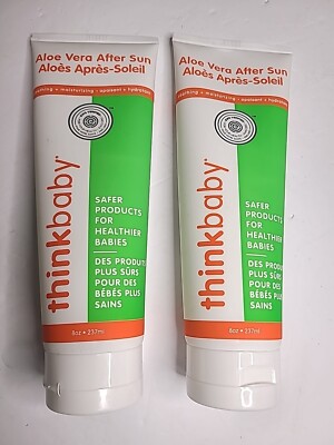 (2)THINK Thinkbaby Aloe Vera After Sun Lotion Safe For Baby 8 oz