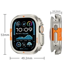 Rugged Bumper Watch Cover Metal Case For Apple Watch Series 10 Ultra 2/1 46/49mm