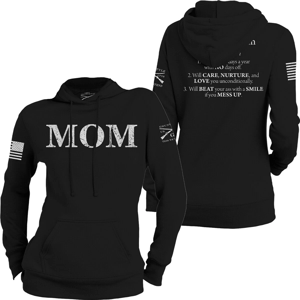 Grunt Style Women's Mom Defined Pullover Hoodie - Black
Opens in a new window or tab