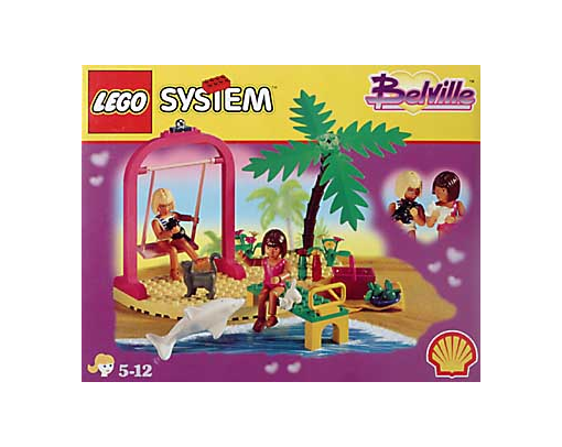 LEGO Belville Set 2555 Swing Set, Girls on Beach with Dolphin | eBay