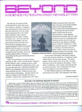BEYOND - Del Rey Books 1989 Sci-Fi book newsletter - feature on Robert Heinlein