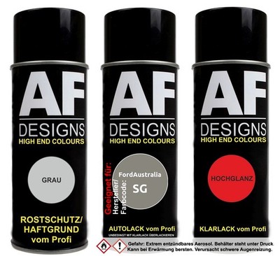 Spraydose Set für FordAustralia SG Sparkling Gold Metallic Autolack Klarlack Gru