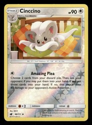 Cinccino 86/111 Reverse Holo - Sun & Moon: Crimson Invasion