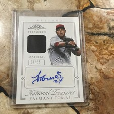 Yasmany Tomas 2015 Panini National Treasures #/25 #98 Autograph
