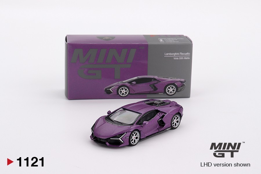 Mini GT 1:64 Lamborghini Revuelto Viola 30th Matte - New #1121