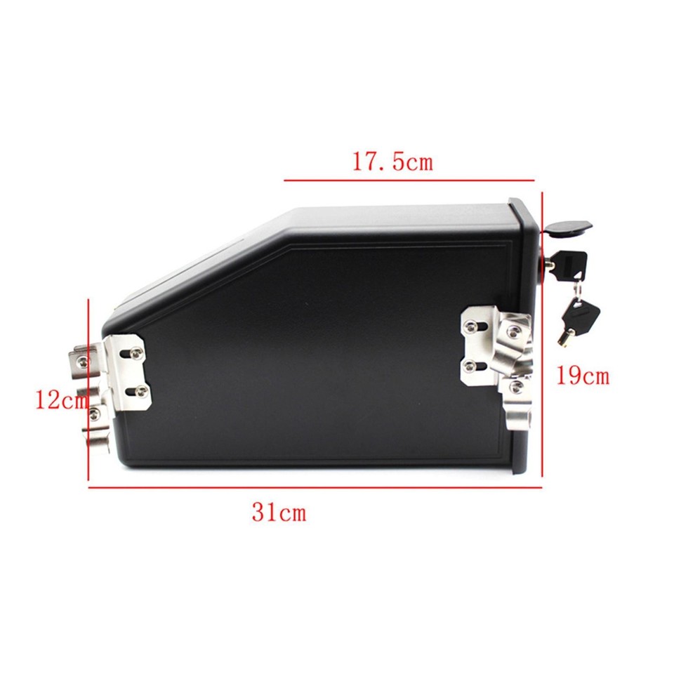 Motorcycle Box Rack Side Box Left Side Bracket ABS 4.5L Accessories ...