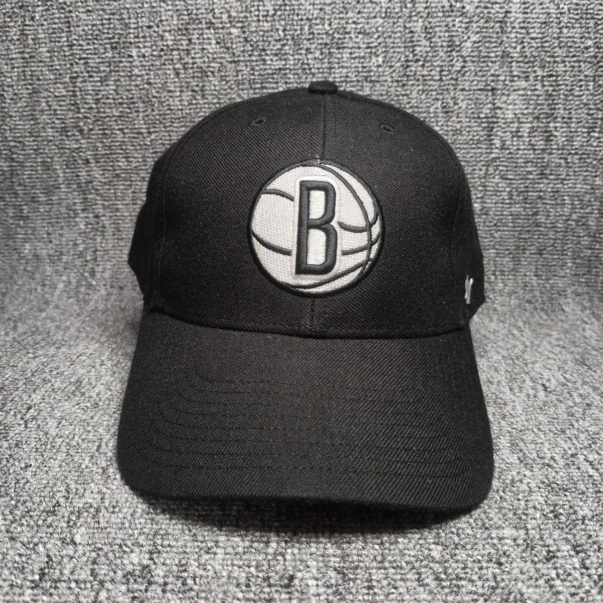'47 Brand Brooklyn Nets NBA Black Adjustable Strapback Baseball Cap Hat Z0524