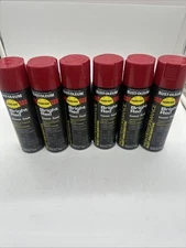 6 PACK  Rust-Oleum V2164838 Rust Preventative Paint, Bright Red, Gloss, Solvent,