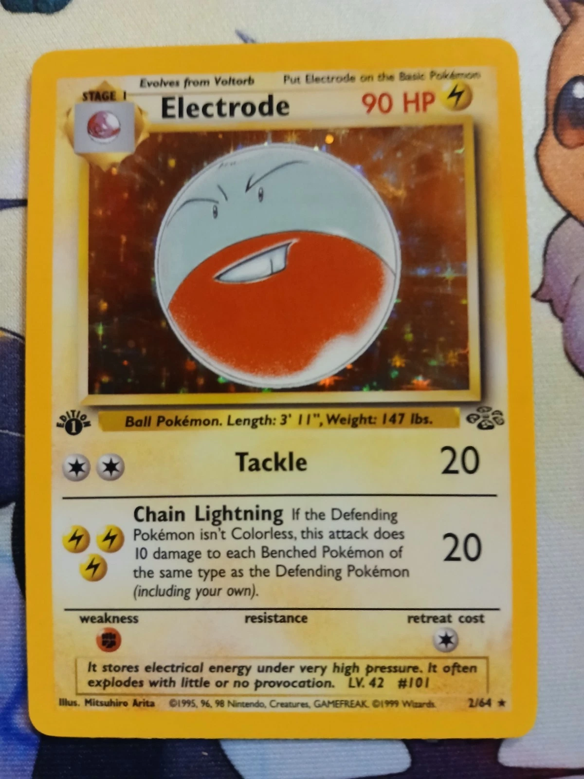 Electrode 02/64 Jungle Holo 1st Edition