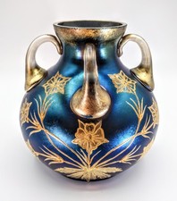 Loetz Rubin DEK I/13 Jugendstil Vase Glas Um 1900