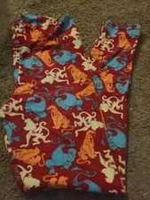Lularoe Disney OS Leggings Aladdin Characters
