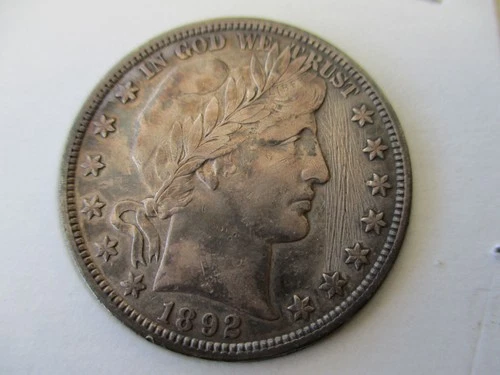 1892 Barber Half Dollar 50c Nice clean original coin, VF20, Priced to sell, $145