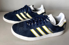 Adidas Gazelle Custom Leeds United Trainers UK Size 6 - Blue Suede - Elland Road