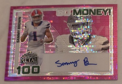 SAMMY BROWN 2024 Leaf Metal So Money! Pink Pulsar /2 #SM-SB1 Auto