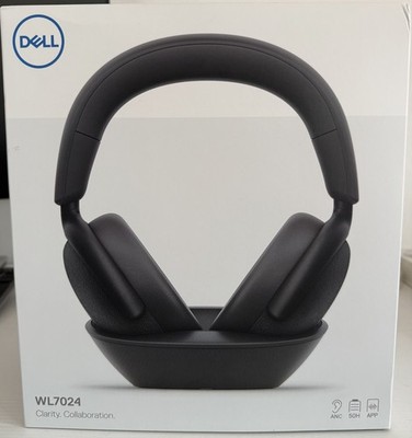 Dell WL7024 Premier Pro Premium Wireless ANC Headset AI-Noise Cancelling 3T8P1