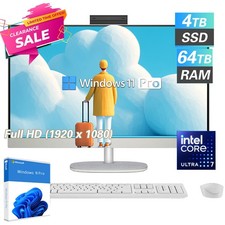 HP All-in-One Desktop 27"Touch Ultra7-155U 4.8GHz UPTO 64GB RAM 1TB SSD Win11Pro