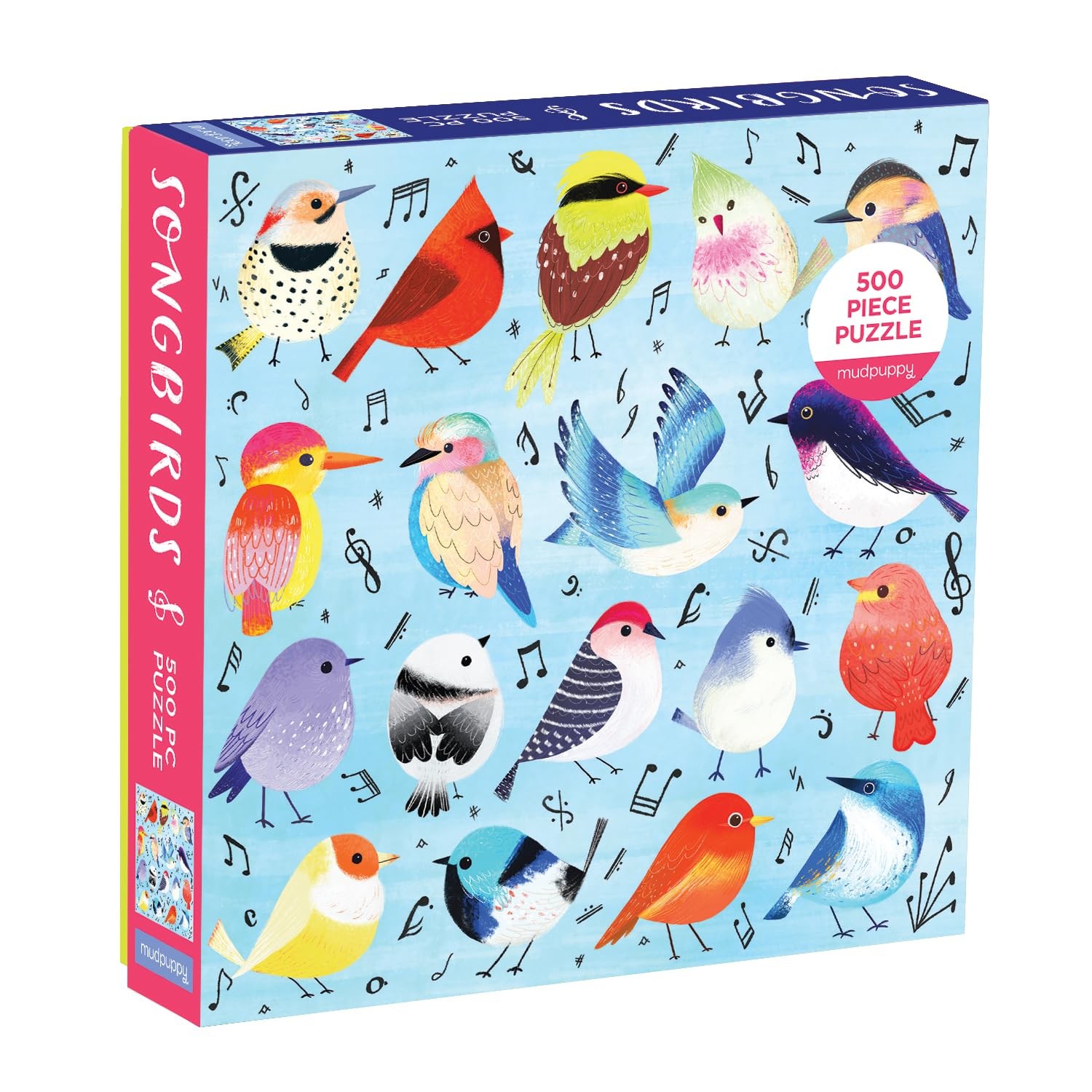 Songbirds 500 Piece Family Puzzle by Mudpuppy - - Image 3