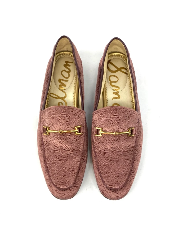 Zapatos sin cordones Sam Edelman Loraine para mujer talla 8,5 M terciopelo rosa viejo Foto 3 de 4
