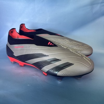 Adidas Predator Elite Laceless SG Soccer Cleats Men's Sz 7 Silver