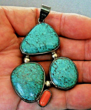 LARGE Southwestern Style Birds Eye Turquoise ...