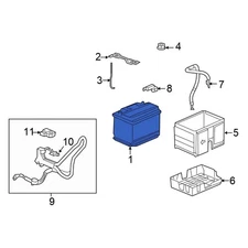 For Honda Civic 2001-2025 Honda 31500SB2100M Vehicle Battery