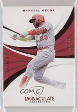 2018 Panini Immaculate Red 23/25 Marcell Ozuna #65 7xr