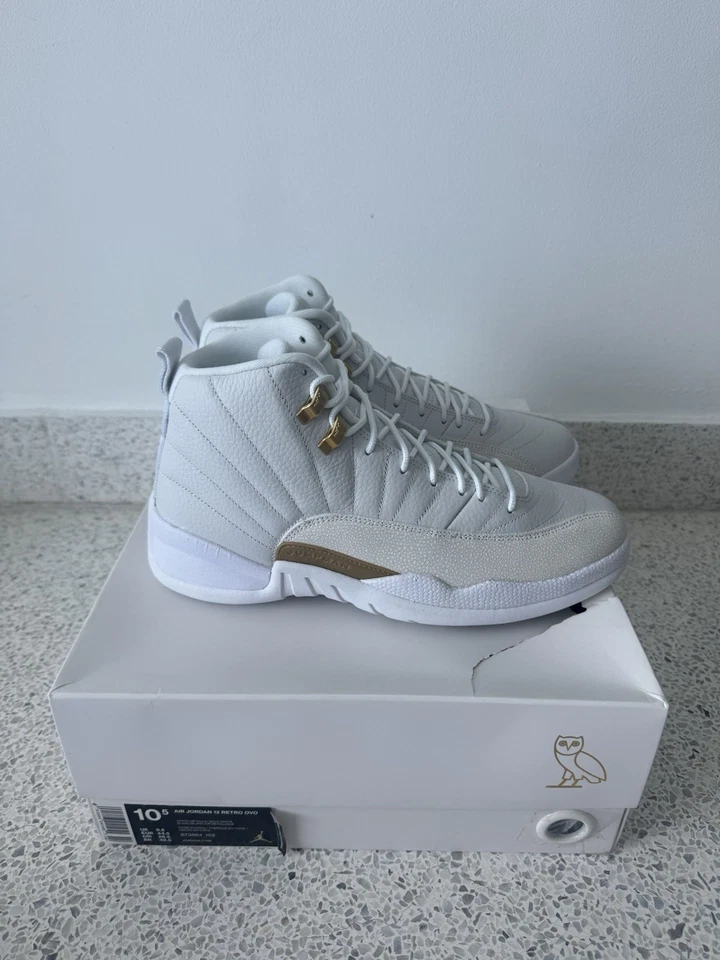 Talla 10.5 - OVO x Air Jordan 12 Retro Blanco Foto 2 de 4