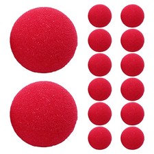 3 Count Clown Nose Sponge Ball Miss Work Red Clowns Balls Party Decoration