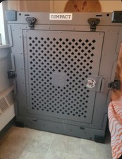 Impact Collapsible Dog Crate BGrey 48"l x 33"h x 27w LIGHTLY USED