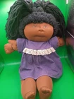 Vintage Collectible Cabbage Patch Kids African American Doll With Purple...