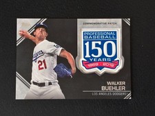 2019 Topps Update 150th Anniversary Manufactured Patch Walker Buehler #AMP-WB 