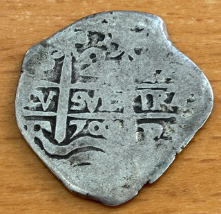 Bolivia 1700 F Silver 2 Reales Circulated (R)