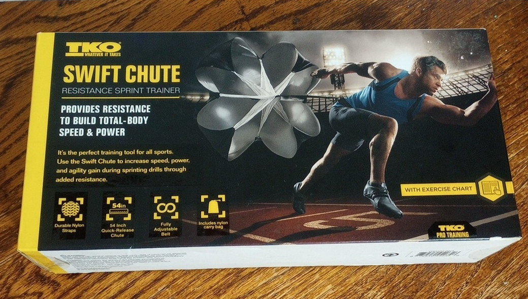 TKO Swift Chute Resistance Sprint Trainer 54" Speed Parachute Open Box New