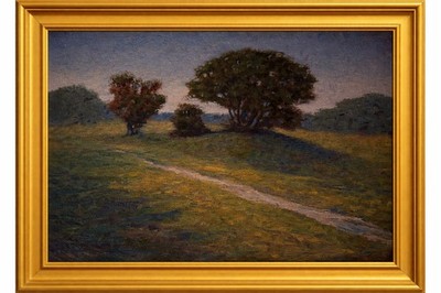 Original Landscape Painting from Nantucket , attributed to Robert Head 10x14