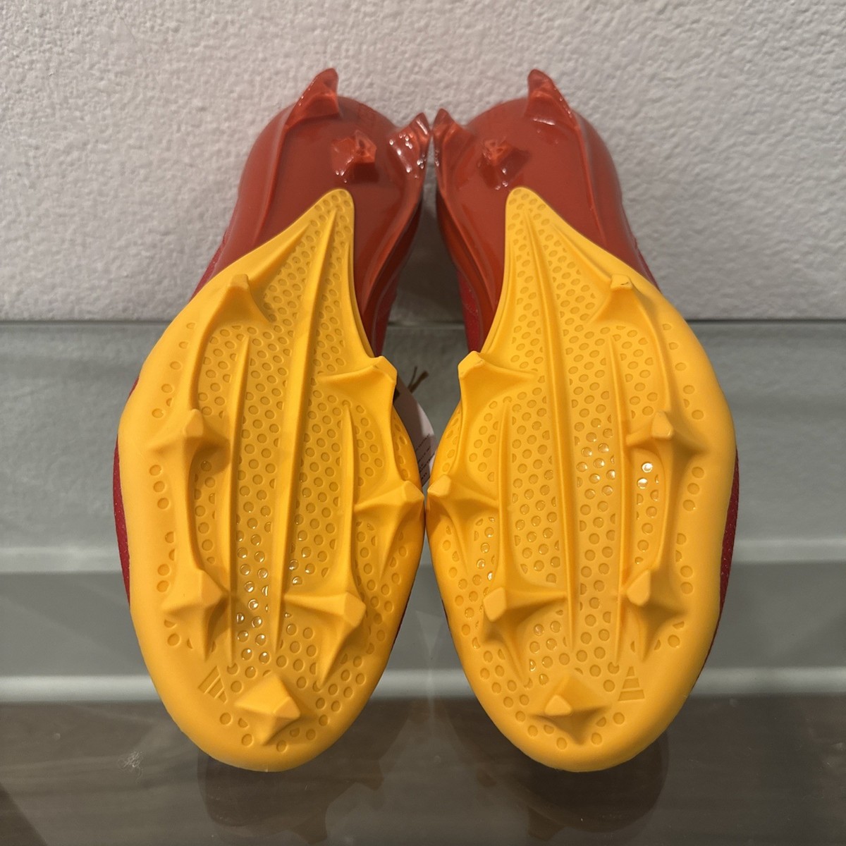 Adidas SM Adizero Football Cleats Men 13 Electric Red Gold Team TB IH7450‎ New Adidas SM Adizero Football Cleats Men 13 | Mercari main image 4