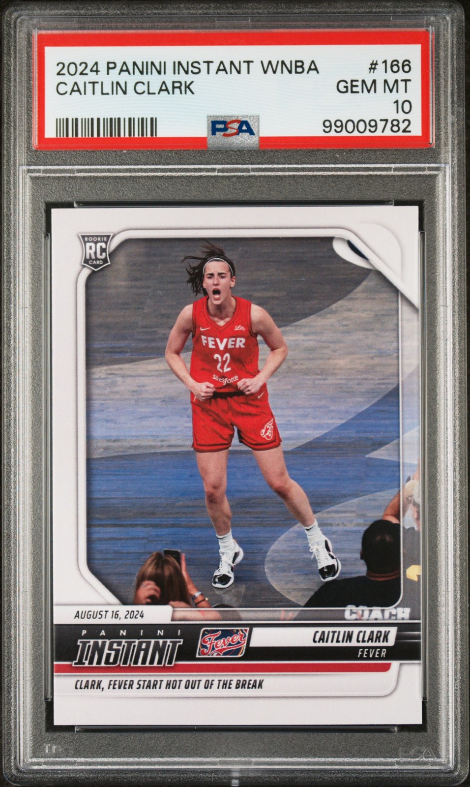 2024 PANINI INSTANT WNBA #166 CAITLIN CLARK PSA 10