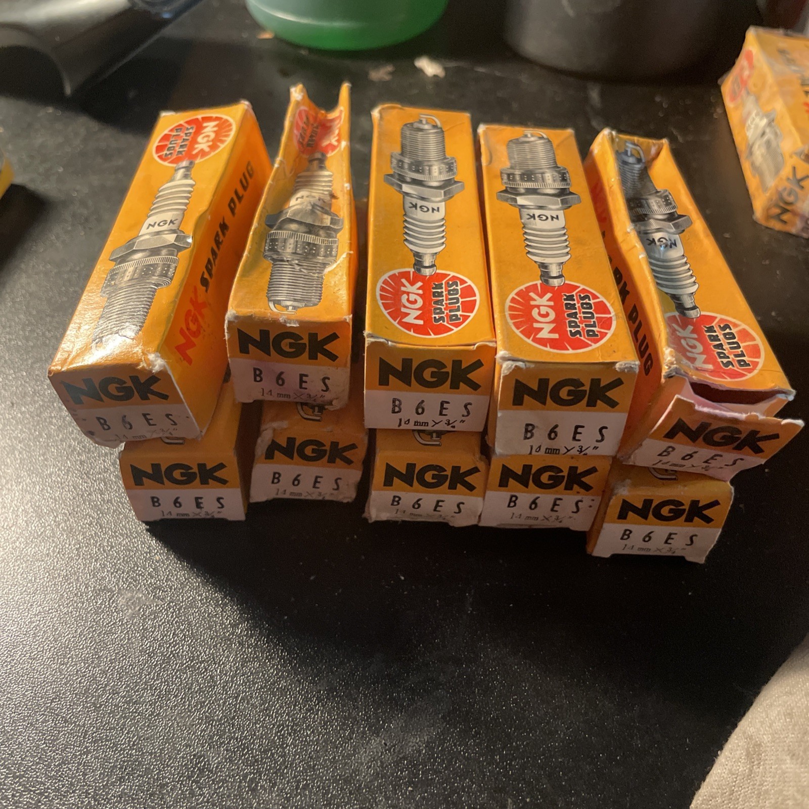 NOS NGK B6ES Spark Plug Box of 10 Yacht Boat Engine Marine