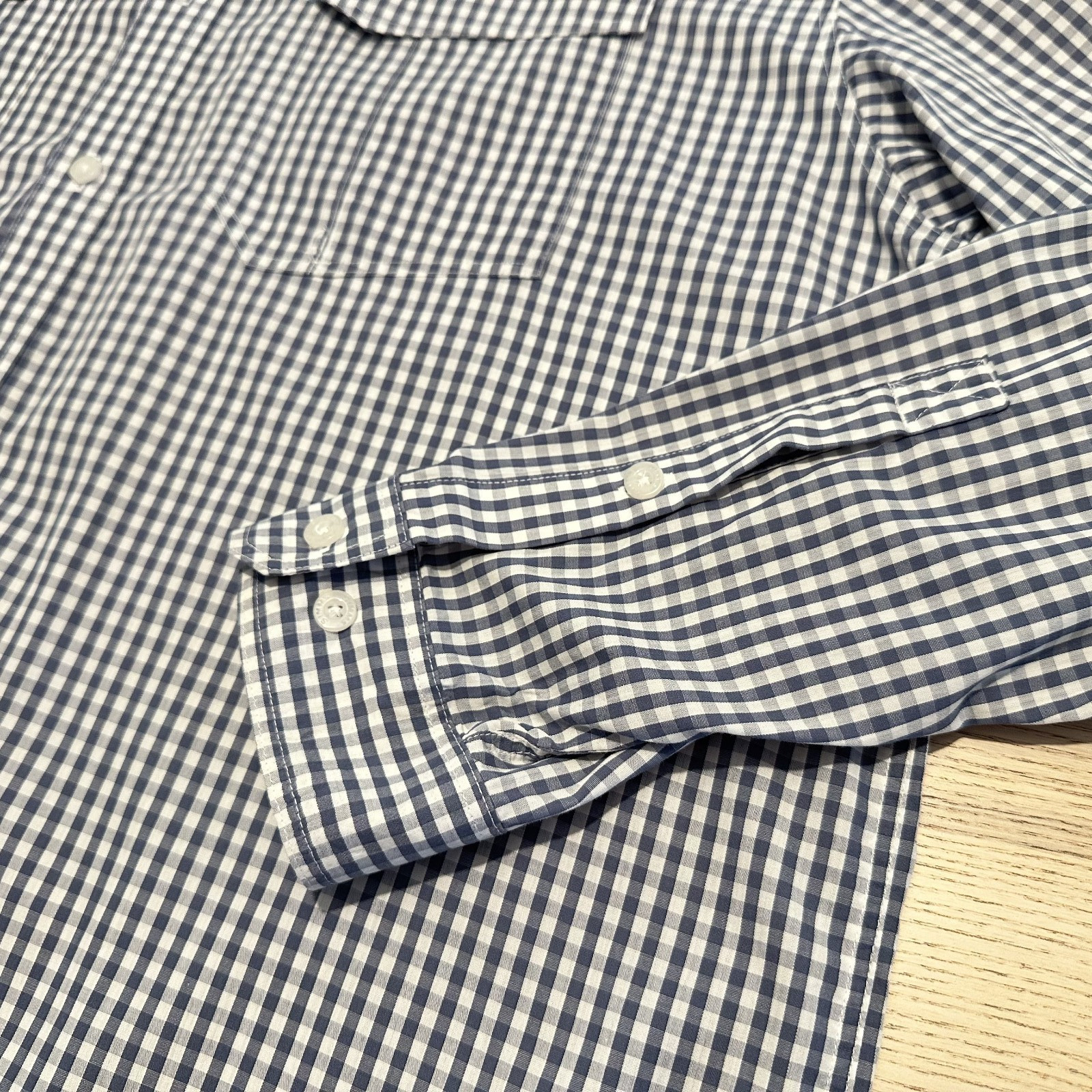 Simms Checkered LS Button Guide Shirt Men XXL Blu… - image 3