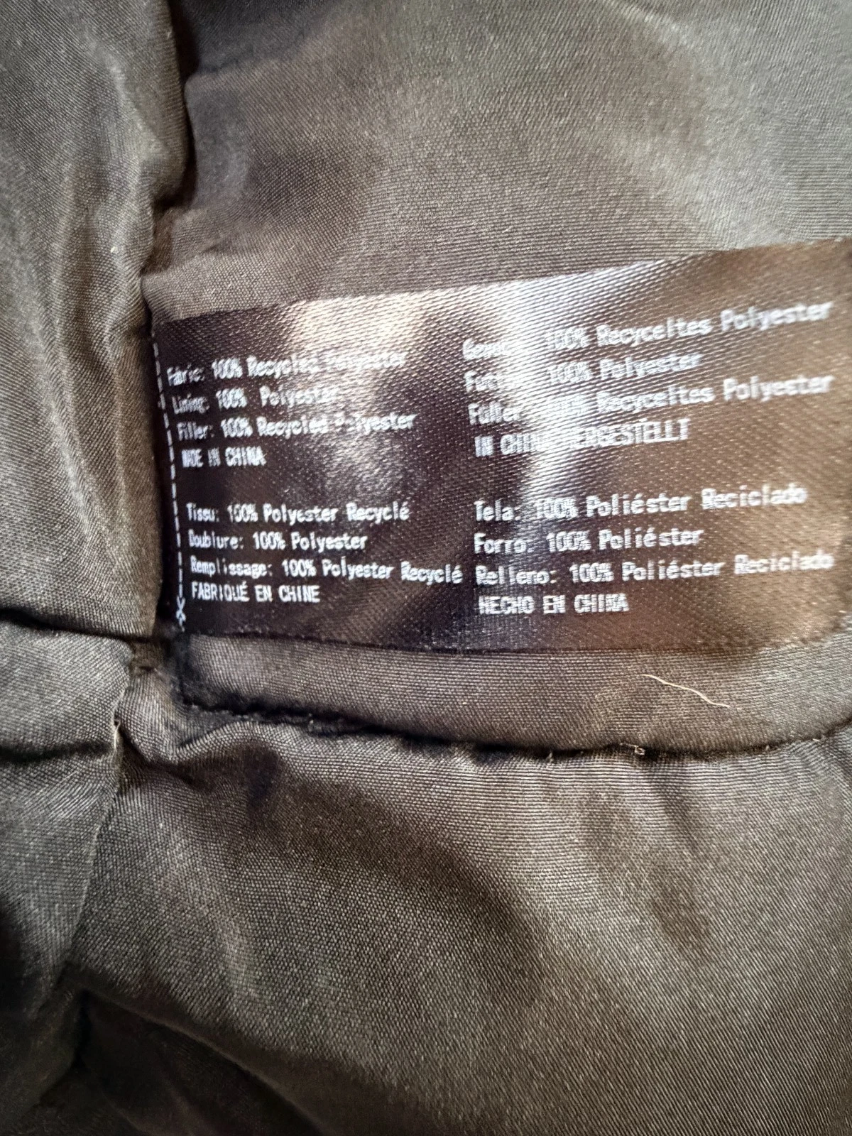 WantDo XL Men's Black Parka Jacket (no hood) - product detail image 5