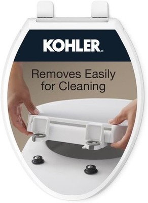 Kohler 4636-RL-0 Cachet Quiet Close Elongated Toilet Seat White ReadyLatch - NEW