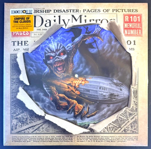 IRON MAIDEN Empire Of The Clouds LTD PICTURE DISC LP RSD 2016 Numbered SEALED