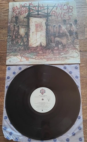 Black Sabbath Mob Rules 1981 LP Vinyl Warner Bros. BSK 3605 Dio Metal 80s