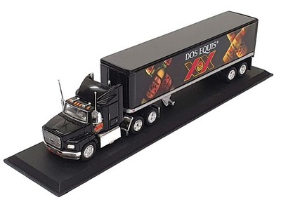 Matchbox 1/100 Scale 34828 - Ford Aeromax Truck Dos Equis - Black