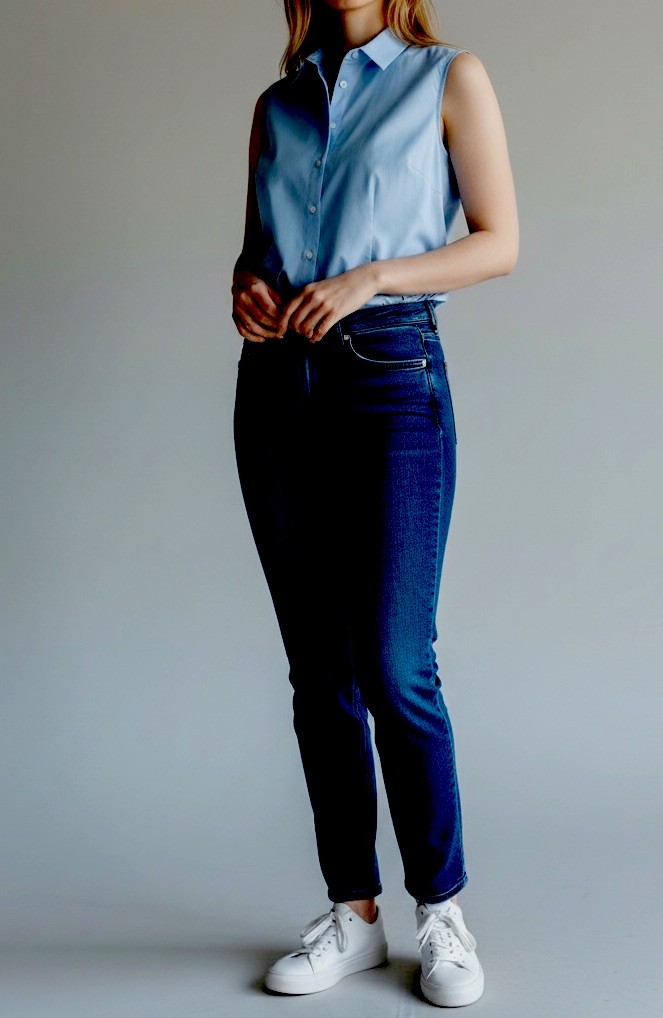 Talbot's Wrinkle Resistant Button-Down Sleeveless… - image 3