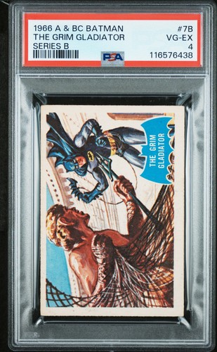 1966 A&BC Batman Blue Bat #7B — PSA 4