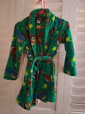 Nickelodeon TMNT Teenage Mutant Ninja Turtles Fleece Bath Robe Kids Size 8