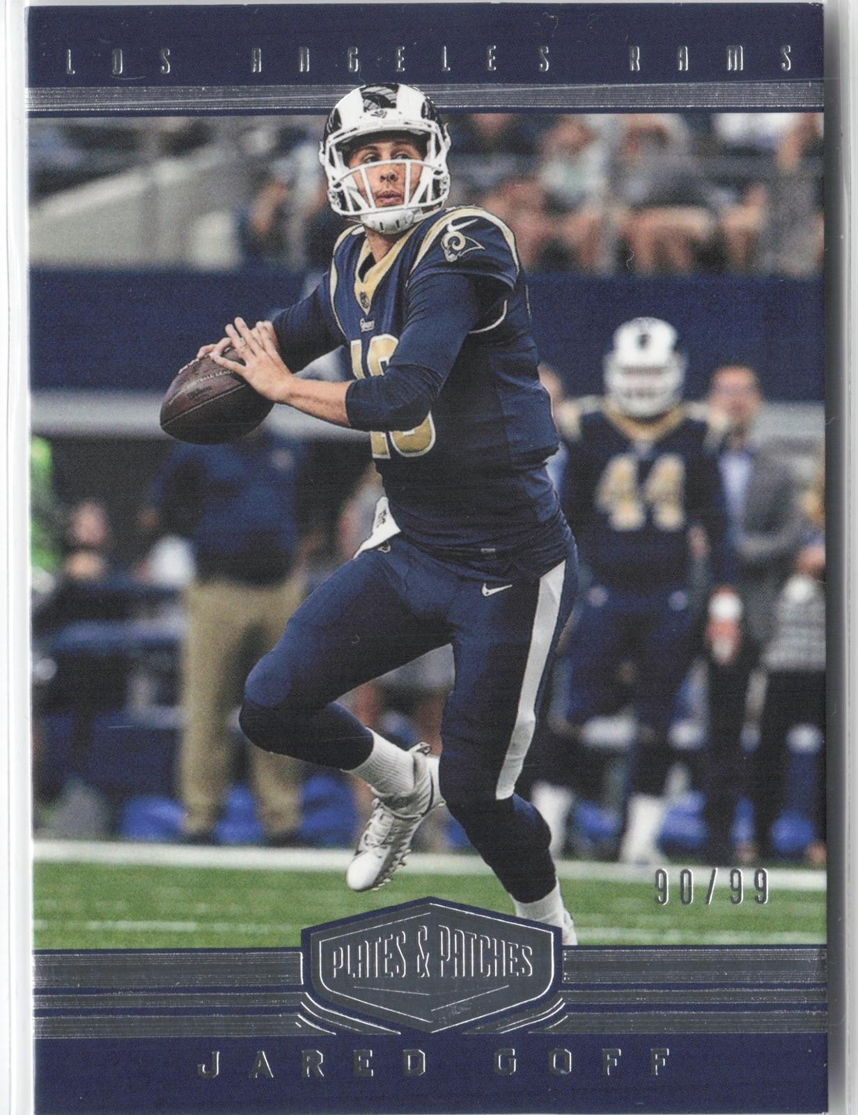 2017 Panini Plates & Patches #97 Jared Goff Green #/25