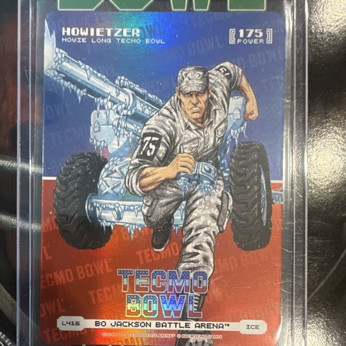 Ice Tecmo Bowl Howitzer Bo Jackson Battle Arena Card L416 Hologram