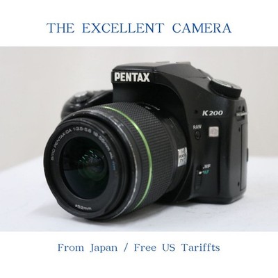 [Near MINT-] Pentax K200D Digital SLR DA 18-55mm f/3.5-5.6 AL WR Lens From JAPAN